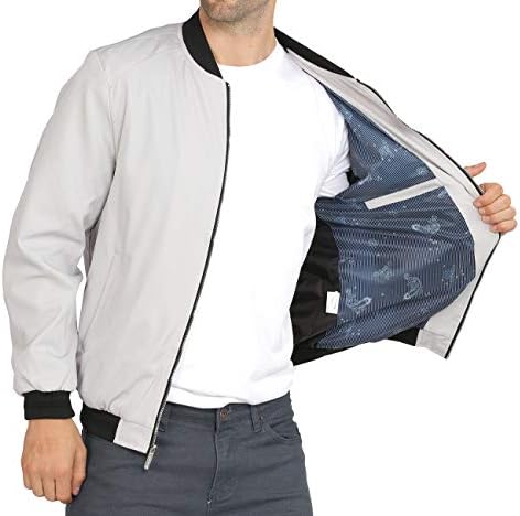 WULFUL Erkek rahat hafif ceket Softshell uçuş Bombacı ceket Üniversite Rüzgarlık