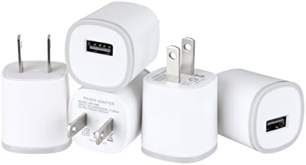 Kıvılcım Elektronik 5 ADET 1 Port Hızlı Hızlı [Mat Beyaz] Konik Evrensel USB Güç Adaptörü Duvar Şarj Apple iPhone 7 ile Uyumlu