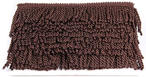 HedongHexı Perde Saçaklar Külçe Fringe Trim 5/10 Yard x 2.5 İnç Kumaş Düzeltir Dikiş DIY Dekorasyon için Perde Kanepe Elbise