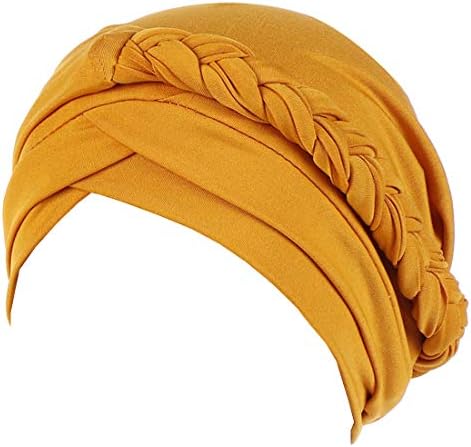 Kemo kanser kafa şapka kap etnik Bohemia önceden bağlı bükülmüş örgü saç kapak şal türban şapkalar