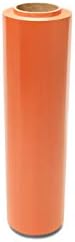 PSBM Turuncu Renkli Streç Sarma, 40 Paket, 18 İnç x 1500 Feet, 47 Gauge, Ambalaj için Plastik Sarılmak Renkli Renkli El Streç