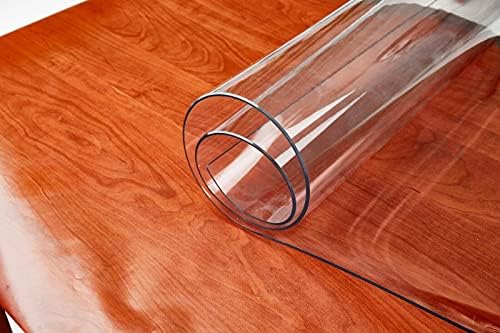 Motca Şeffaf Masa Koruyucu-Yemek Odası Masası için 1,5 mm Kalınlığında PVC - Dayanıklı ve Esnek Kapak – Sehpa, Yemek Odası, Ofis