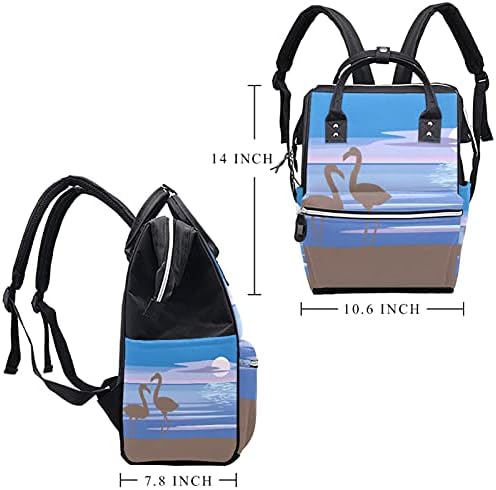 Bebek bezi Çantaları Mumya Tote Çanta Çok Fonksiyonlu seyahat için sırt çantası, şık Koleji Okul Sırt çantası Kum Plaj Bulutlar
