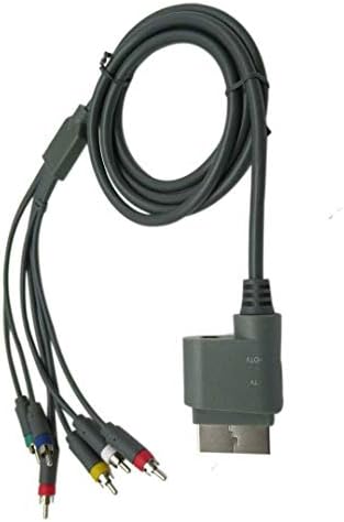 USonline911 Premium HD TV Bileşeni Kompozit Ses Video AV Kablosu kablosu Microsoft Xbox 360 için Gri