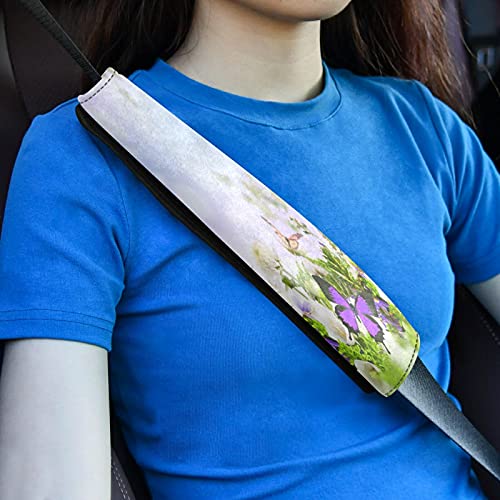 xigua Kelebek Kır Çiçeği Araba Koltuğu Boyun Kapağı, yumuşak Nefes Araba Koltuğu Kayışı Kapak için Bebek Çocuk Erkek Kız, emniyet