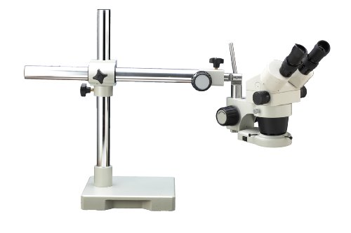 Luxo 18712 Sistemi 250-FL Stereo-Zoom Binoküler Mikroskop Fluroescent halka ışık ile Tek Boomstand, 6.5 X için 45X Büyütme