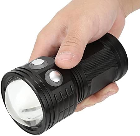 Dalış El Feneri, QX3 10800LM Su Geçirmez LED el feneri COB Sualtı 80 M Fotoğraf Video Dalış dolgu ışığı Torch Gece Mağaracılık