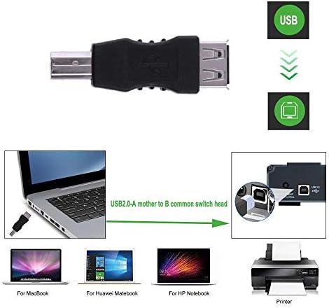 Readygo Ağ Bakım Araçları, Bilgisayar Aksesuarları, p USB 2.0 A Dişi B Erkek Adaptör Konnektörü AF-BM Dönüştürücü Yazıcı için