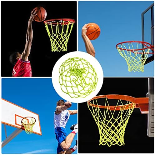 Gece lambası Basketbol Net , Kendinden Işıklı Basketbol Net Taşınabilir Naylon Aydınlık Basketbol Net Açık Güneş Enerjili Spor