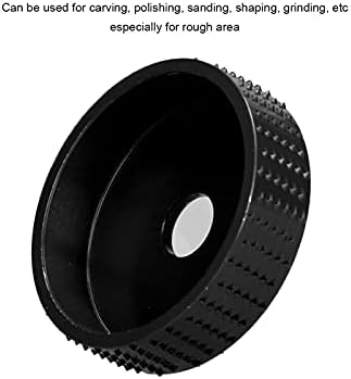 Eujgoov Ahşap Taşlama Tekerlek Karbon Çelik Oyma Disk 3 İnç Ağaç İşleme Döner Disk Parlatma ve Zımpara için(Siyah)