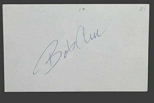 Bob Serv (ö. 2017) 1951-56 New York Yankees İmzalı İmzalı 3x5 İndeks Kartı-MLB Kesim İmzaları