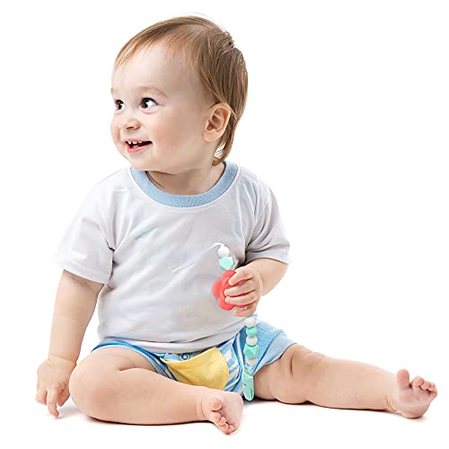 4 pcs Silikon Emzik Klip Bebek diş çıkartma oyuncakları, Bebek Diş Kaşıyıcı Klip, Silikon Gül emzik klipsi Bebek Kız, yıldız