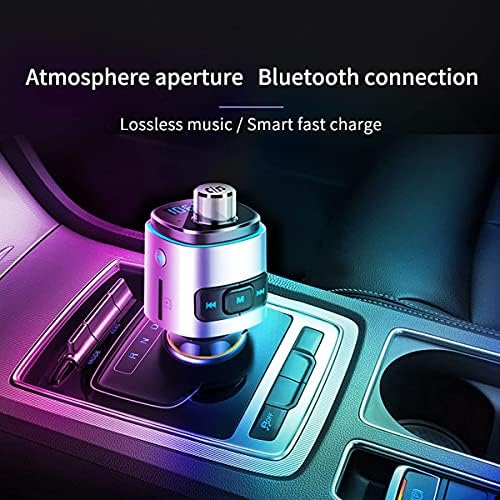 Bluetooth FM Verici, Çift USB Hızlı Araba Şarjı ile Arestech Kablosuz Araç Radyo Adaptörü Araç Kiti