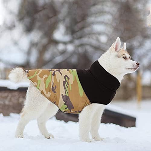 Geri dönüşümlü Köpek Ceket, Yansıtıcı Su Geçirmez Köpek Soğuk Hava Ceket / Yelek, Küçük-Orta Köpekler için Tasma Deliği ile Sıcak