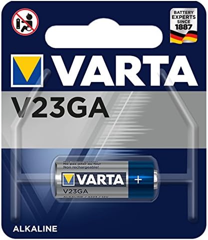 Kameralar/MP3 Çalar ve GameBoy için Varta V23A Elektronik Gümüş 12V Pil (Mavi Gümüş)
