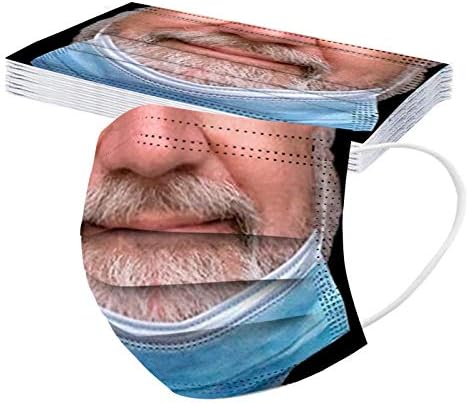 10 ADET Tek Kullanımlık Yetişkin Yüz Maskesi 3 Katmanlar Nefes Yetişkin Yüz Maskesi Kadın Erkek Açık Ağız Kapağı Komik