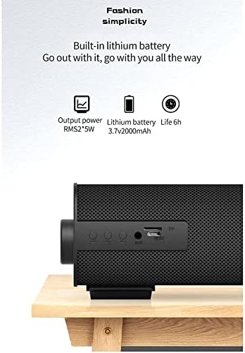 ZXCSER Mini Taşınabilir USB Soundbar Müzik Çalar Surround Soundbox Hoparlör için 3.5 Mm Ses Fişi ile Masaüstü, Dizüstü, TV, Smartphone,