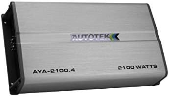 Autotek AYA - 2100.4 Alaşım Serisi Dört Kanallı Araç ses Yükseltici (Gümüş) - Sınıf A / B Amp, 2100 Watt, Dahili Bas Kontrolü,