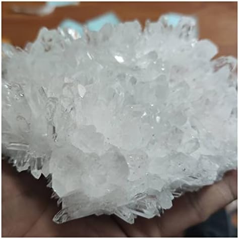 HYHNGH Kristaller Doğal Temizle Kuvars Beyaz Kristal Küme Enerji Şifa Numune 600-800g Şifa Taşları (Boyut: 600-800g)