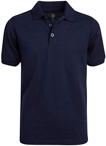 U. S. Polo Assn. Erkek Okul Üniforması Gömlek-Pike Kısa Kollu Polo Tişört (2'li Paket)