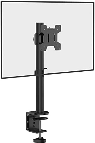 WALİ Tek LCD Monitör Masası Montajı Tamamen Ayarlanabilir Masa Montajı, 27 inç, 22 lbs'ye kadar 1 Ekrana uyar. Ağırlık Kapasitesi