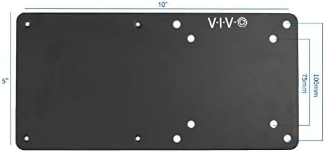 Intel MBK için VIVO Çelik Kol Braketi Tutucu, Monitörün Arkası VESA Metal Plaka Montaj Uzantısı, Siyah, MOUNT-VESA01
