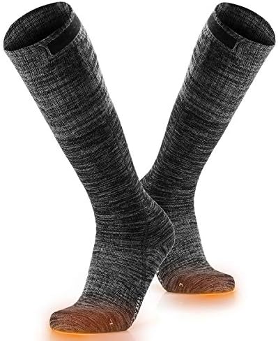 Erkekler ve Kadınlar için ORORO Isıtmalı Çoraplar, Av Kayağı ve Soğuk Ayaklar için Şarj Edilebilir Elektrikli Çoraplar