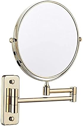 Nhlzj XİAOQİANG Banyo Aynaları Duvara Monte Çift Taraflı 3X Büyütme Kozmetik Ayna 8 inç Makyaj Aynası