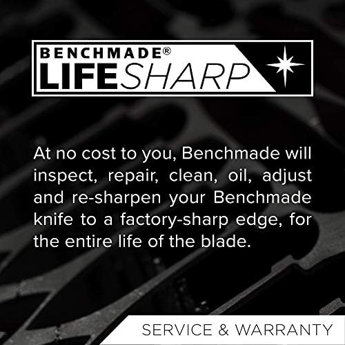 Benchmade-980SBK Taret Bıçağı, Düşme Noktası Bıçağı, Tırtıklı Kenar, Zeytin Sıkıcı G10 Kolu
