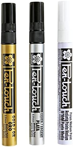 Ladaidra Kahverengi fhgksm 3 adet Akrilik boya kalemleri Yağ Bazlı Kalıcı Akrilik İşaretleyiciler 0.7 / 1 / 2mm Ucu Zanaat Cam