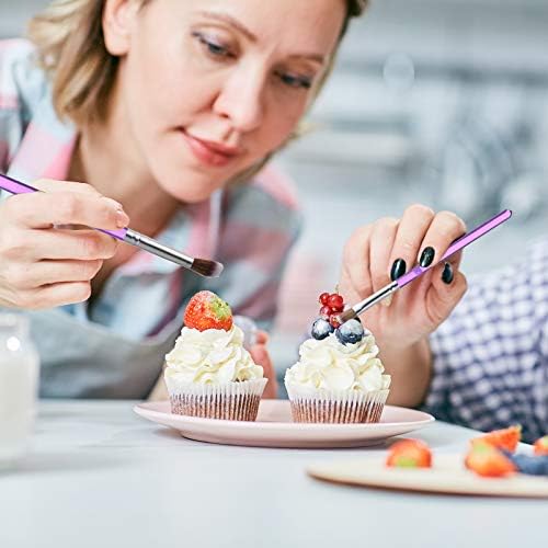 10 Parça Kek Pişirme Fırçalar Gıda Boya Fırçası için Çikolata Şeker Çerez Dekorasyon Fırçalar Set Çerez Dekorasyon Malzemeleri