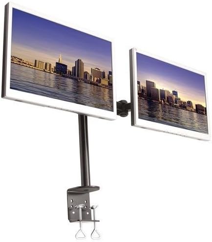 Yatay Çift Monitör Çift LCD Çift Masa Montaj Standı Ağır Ayarlanabilir