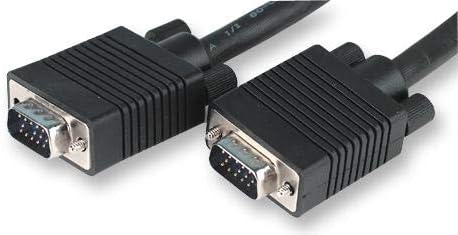 JR9755-15M SİYAH KABİN-Ses / Video Kablosu Düzeneği, D Subminiature H / D Fiş, VGA, 15 Yollu RoHS Uyumlu: Evet, (2'li Paket)