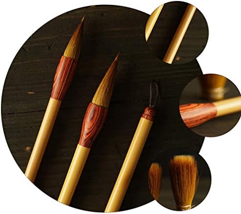 NUOBESTY Çin kaligrafi fırçası Kanji Sumi Çizim Yazma Fırça Kurt suluboya fırçası Sanat Boya Malzemeleri