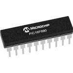 PIC16F690-I/ P, MCU 8-bit PIC16 PIC RISC 7KB Flaş 5 V Otomotiv 20-Pin PDIP Tüp (25 Ürün)