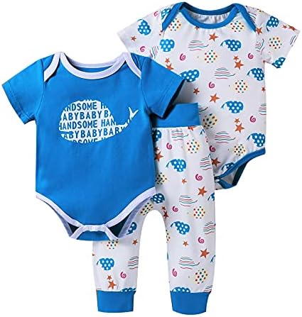 Yenidoğan Bebek Erkek Kız Giysileri Bebek Kıyafetler Romper Pantolon Kısa Kollu Bodysuit Toddler Erkek Bebek Giyim