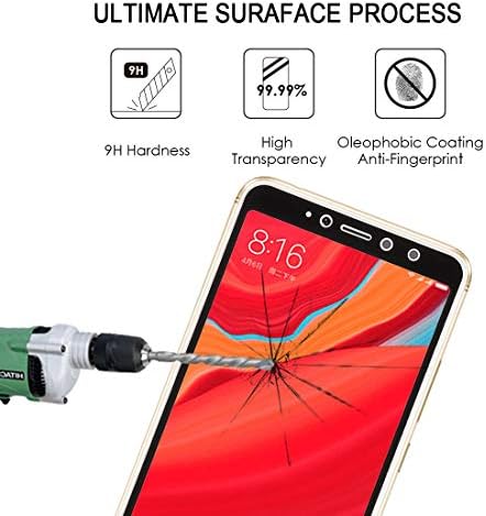 JİNPART Telefonu Acccessories 0.26 mm 9 H 2.5 D Anti-Scratch Serigrafi Temperli Cam Tam Ekran Filmi için Uyumlu Xiaomi Redmi