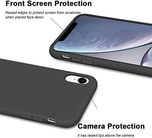 HHUAN Kılıf için Oukitel K9 Pro (6.95) ile 2 Temperli Cam Ekran Koruyucu. Ultra-ince siyah yumuşak silikon Anti-damla telefon