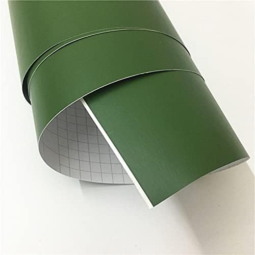 MYLPDZSWZX Oto Aksesuarları 1. 52x30 M / rulo Araba Styling Etiketler Ordu Yeşil Mat Flim PVC Vinil Wrap Araba Vücut Filmi ıçin