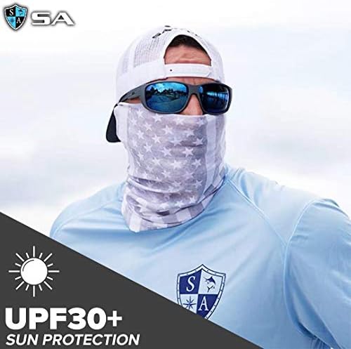 S A-UV Yüz Kalkanı 5 Paket-Çok Amaçlı Boyun Tozluk, Erkekler ve Kadınlar için Elastik Yüz Maskesi