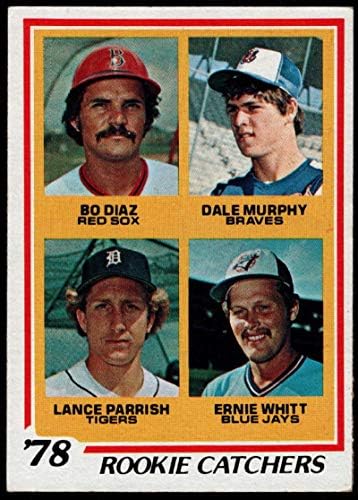 Beyzbol MLB 1978 Topps 708 Bo Diaz / Dale Murphy / Lance Parrish / Ernie Whitt Çaylak Yakalayıcılar RC