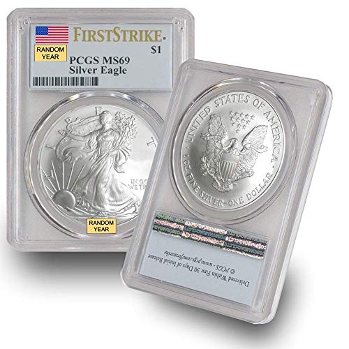 2006-Günümüz (Rastgele Yıl) Gümüş Amerikan Kartalı MS-69 PCGS CoinFolio tarafından $1 MS69 PCGS