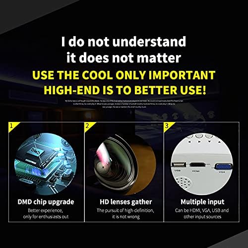 sgzyj LED Mini Taşınabilir Ev Medya Oynatıcı 800 Lümen Destek 1080 P HD Oynatma Uyumlu USB Projektör (Renk: Siyah)