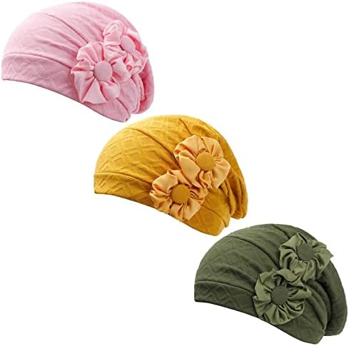 HONENNA Kemo Kapaklar Şapkalar Kadınlar için Kapaklar Türban Kasketleri Çiçekler Şapkalar Headwrap Kanser Hastası Saç Dökülmesi