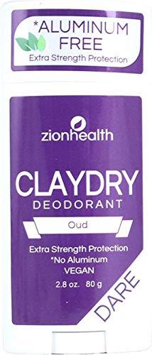 Zion Sağlık Ud Alüminyum Ücretsiz ClayDry Deodorant [3-2. 8 oz paketi. / 80 g]