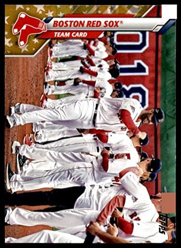 2020 Topps Altın Yıldız Beyzbol 274 Boston Red Sox Bireysel Resmi MLB Paralel Ticaret Kartı Yeşil WM Sınırlı Sayıda Fabrika
