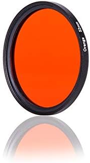 37-40. 5-43-46-49-55-58-62-67-72-77-82-52mm Turuncu Kamera Lens Filtresi, Dairesel Vidalı Renk Filtresi