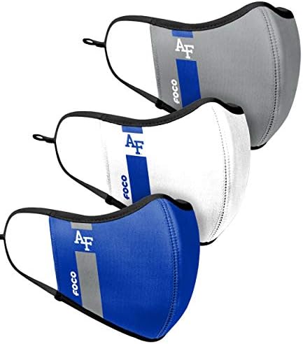FOCO NCAA unisex-yetişkin NCAA Takım Logosu Spor Kullanımlık Yıkanabilir Moda Yüz Kapak Maskesi 3-pack