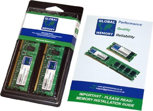 Sunucular / İş istasyonları / Anakartlar için Global Bellek 2GB (2 x 1GB) DDR2 800MHz PC2-6400 240-PİN ECC DIMM (UDIMM) Bellek