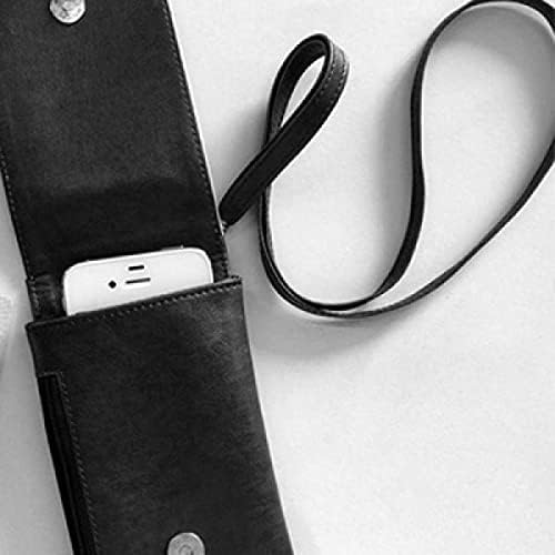 Amerika Birleşik Devletleri Ulusal Amblem Telefon Cüzdan Çanta Asılı Cep Kılıfı Siyah Cep